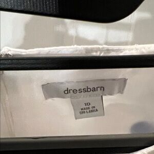 dressbarn White Sleeveless Dress